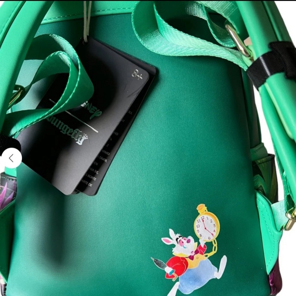Loungefly Alice in Wonderland Bam Exclusive Mushroom Tea Backpack - Picture 2 of 2